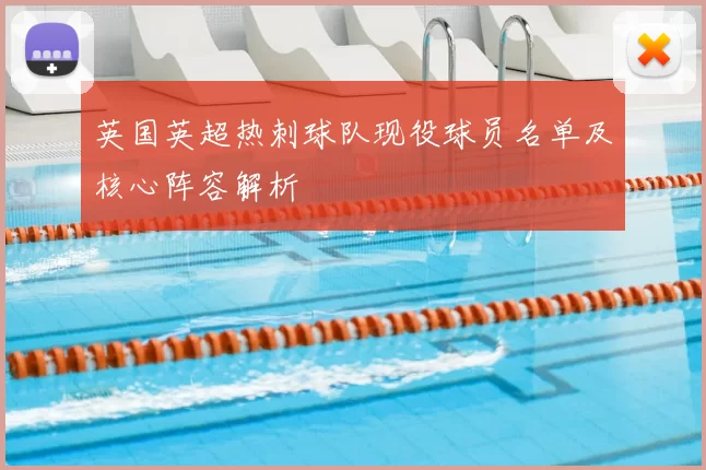 英国英超热刺球队现役球员名单及核心阵容解析