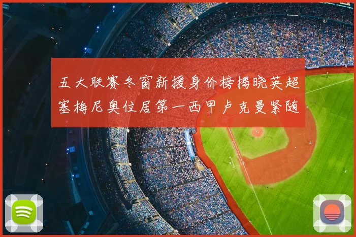 五大联赛冬窗新援身价榜揭晓英超塞梅尼奥位居第一西甲卢克曼紧随其后